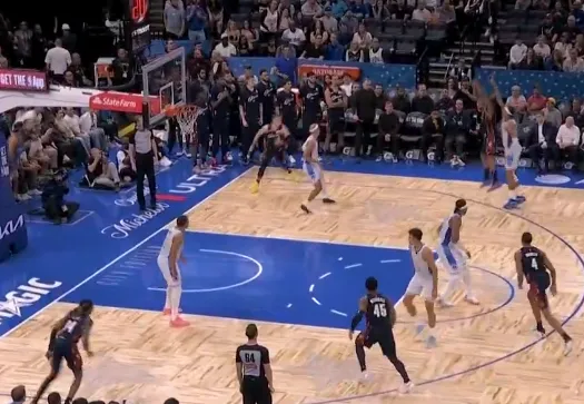 华体会-埃利斯哈登米切尔连续投进5记三分，骑士追到2分续命